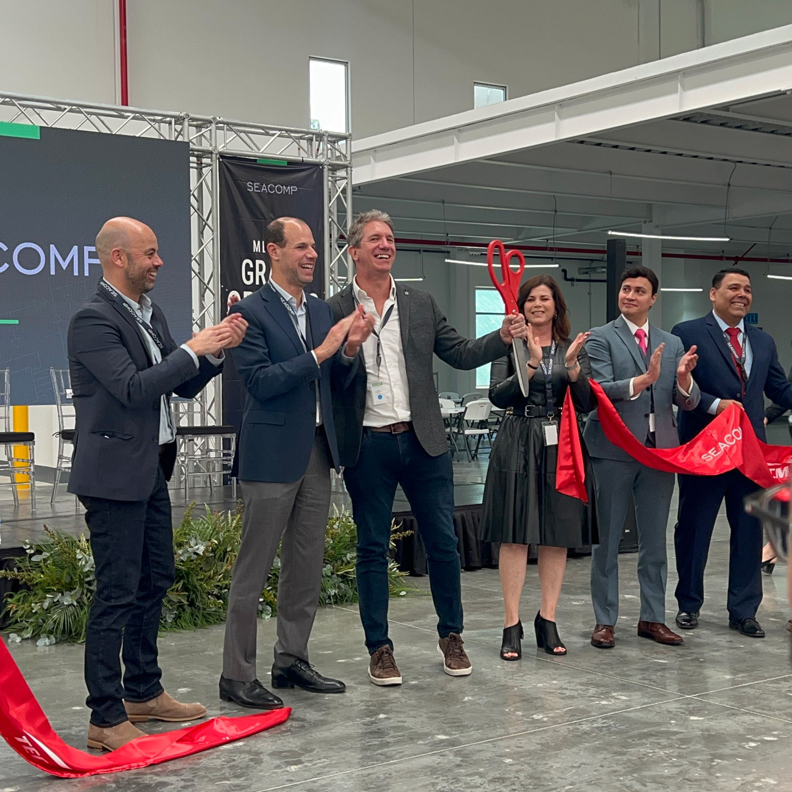 SEACOMP Mexico Ribbon Cutting during Grand Opening Event